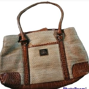 Brown and Tan Hand bag